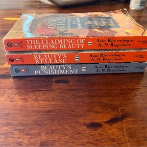 Anne Rice set of 3 Erotic Adventures Sleeping Beauty Books
